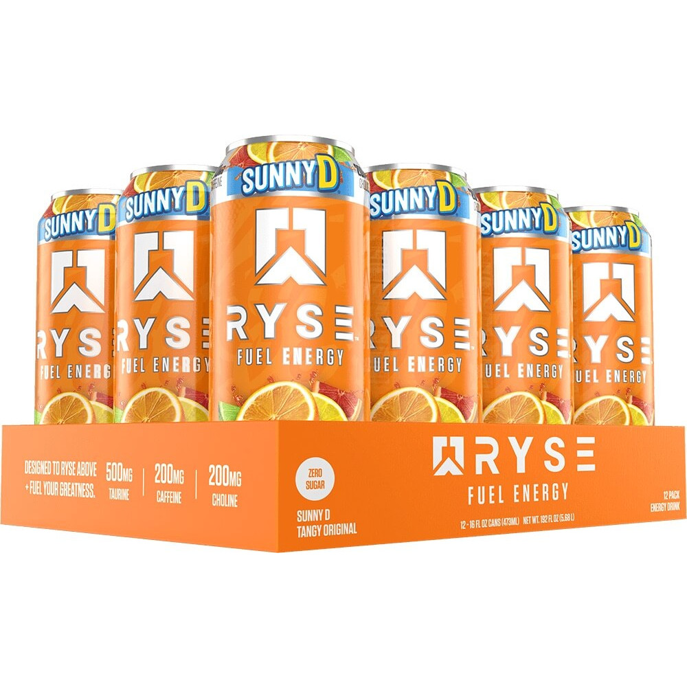 Ryse Fuel Energy Drink - Box of 12 Sunny D Tangy Original