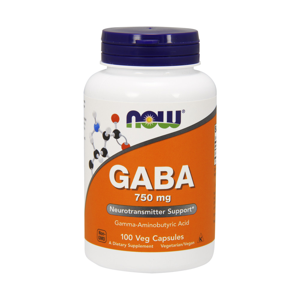 NOW Foods GABA - 100 Capsules