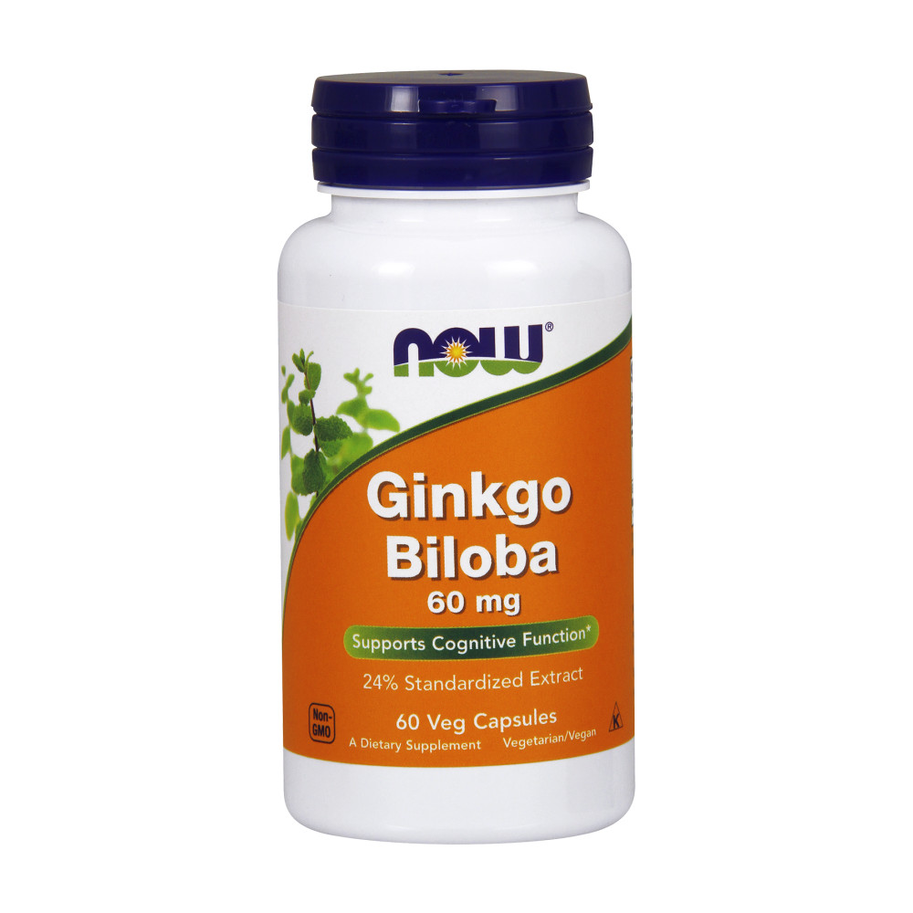NOW Foods Ginkgo Biloba 60mg - 60 VCapsules