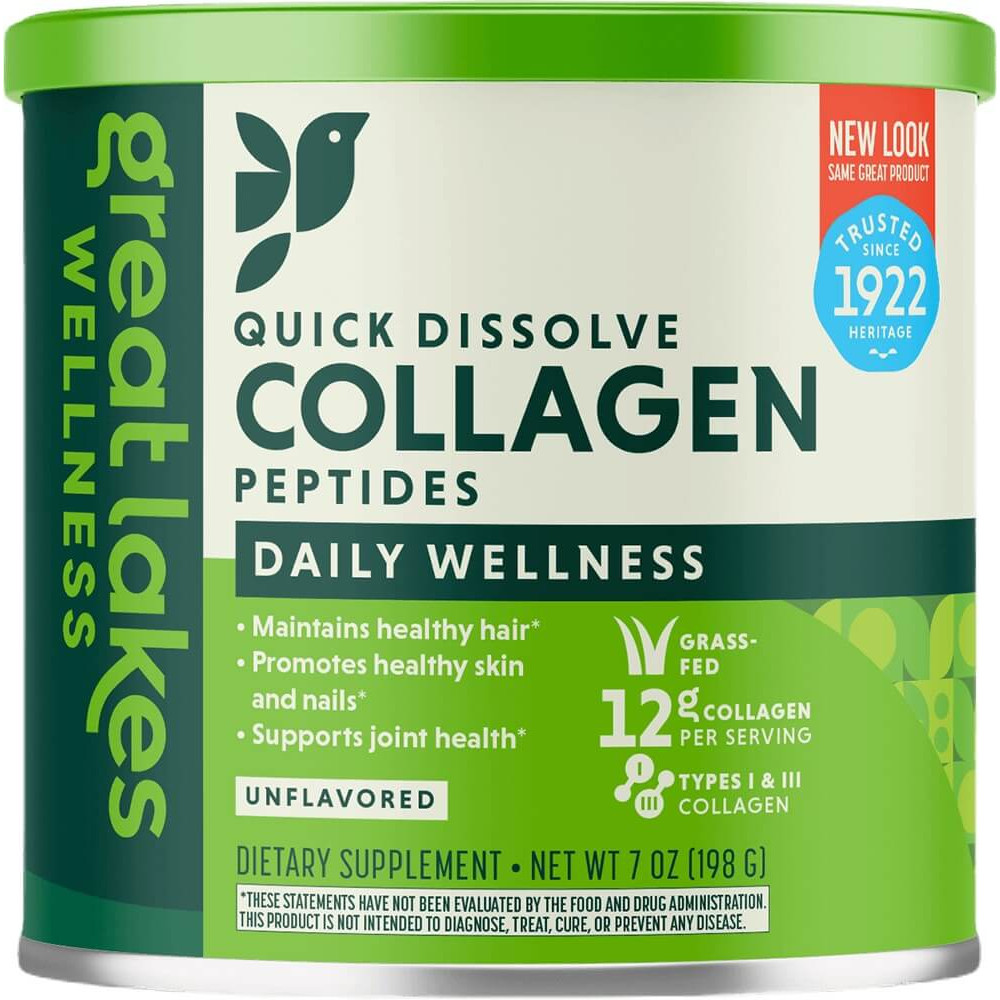 Great Lakes Wellness Bovine Collagen - 7oz Unflavored