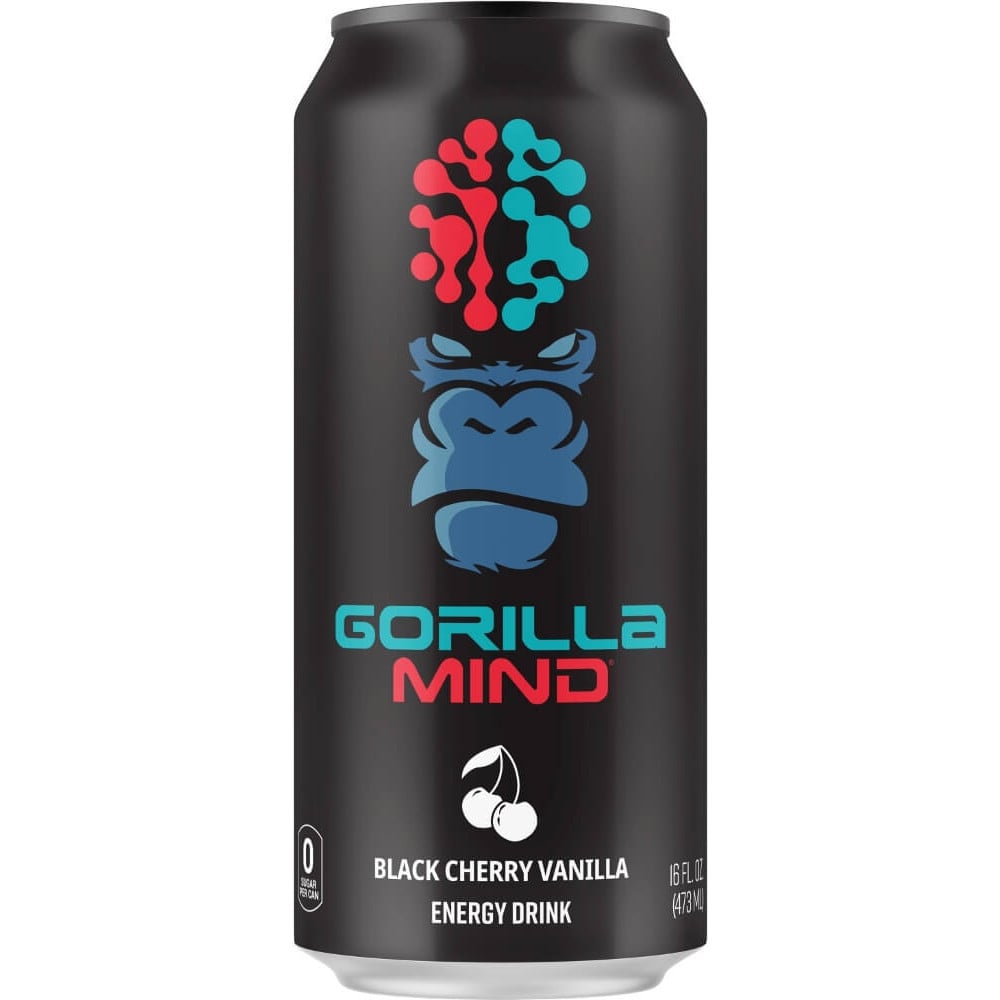 Gorilla Mind Energy Drink - 1 Can Black Cherry Vanilla