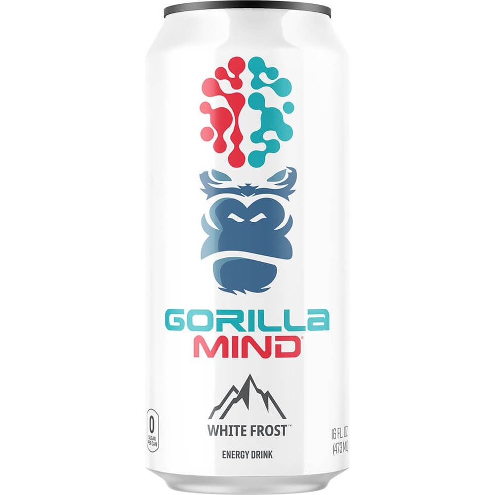 Gorilla Mind Energy Drink - 1 Can White Frost