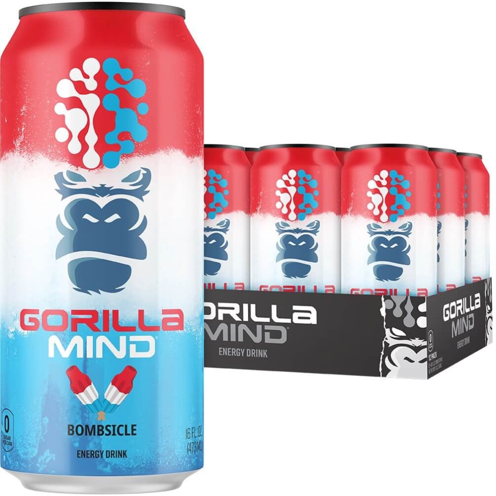 Gorilla Mind Energy Drink - Box of 12 Bombsicle