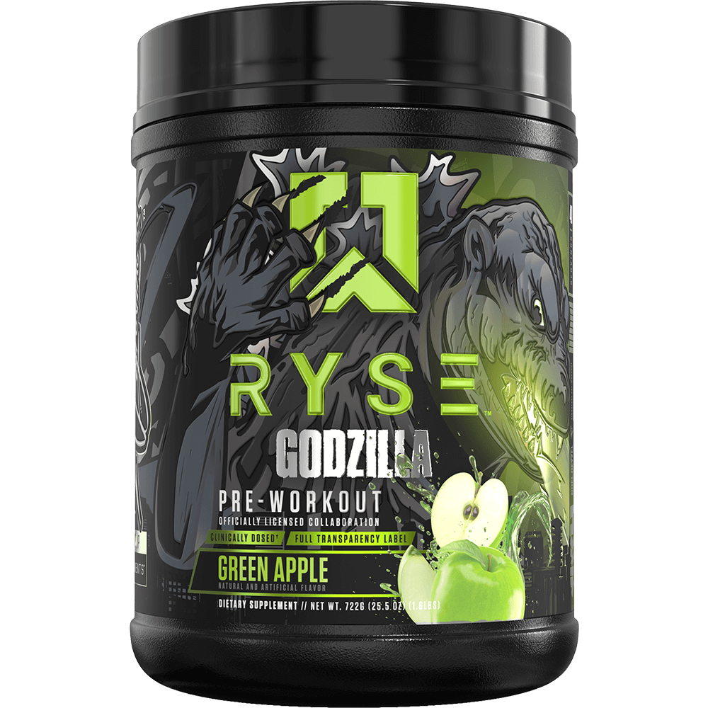 Ryse Godzilla Pre-Workout - 40 Servings Green Apple