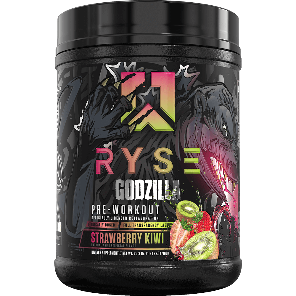 Ryse Godzilla Pre-Workout - 40 Servings Strawberry Kiwi