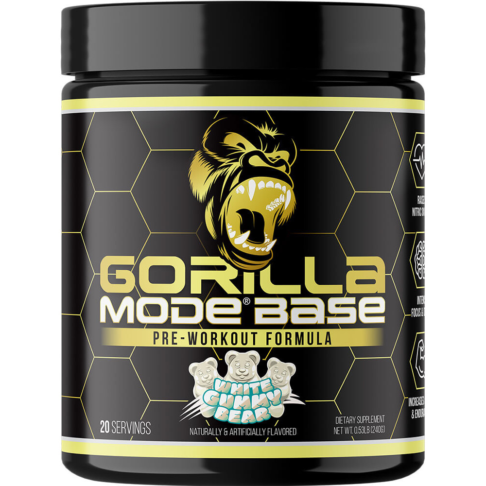 Gorilla Mind Gorilla Mode Base - 20 Servings White Gummy Bear