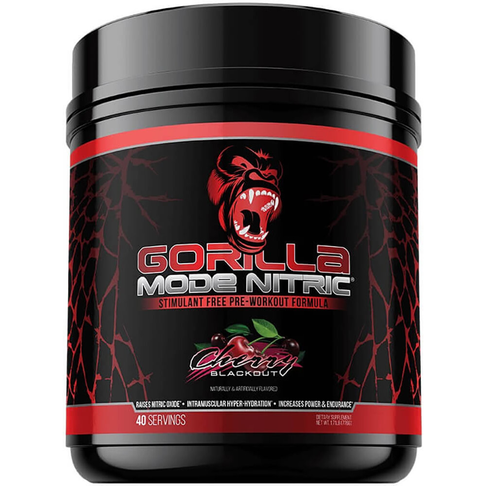 Gorilla Mind Gorilla Mode Nitric - 40 Servings Cherry Blackout