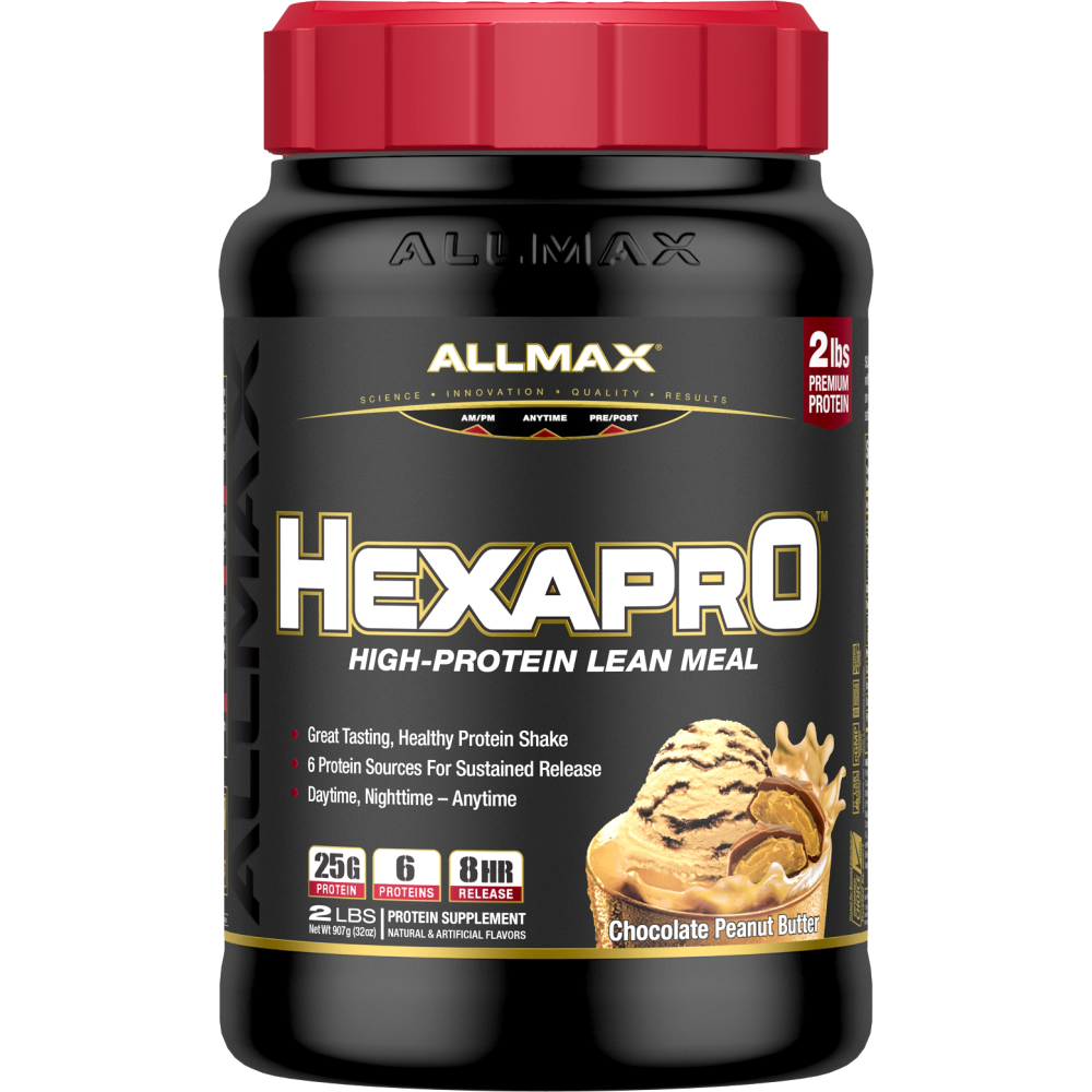 AllMax Nutrition HexaPro - 2lbs Chocolate Peanut Butter