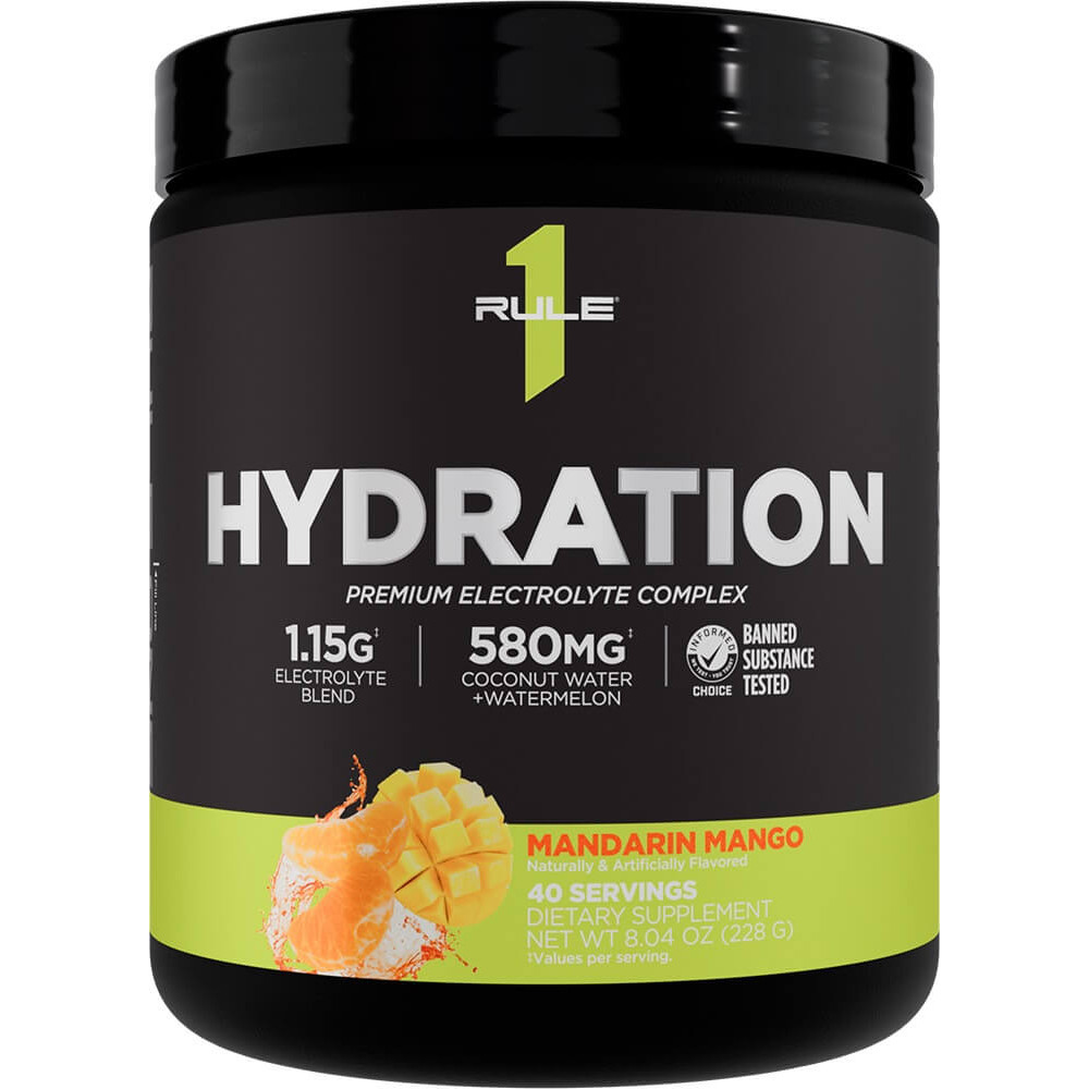 Rule 1 Hydration - 40 Servings Mandarin Mango
