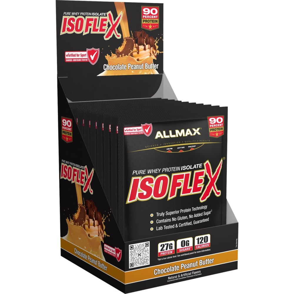 AllMax Nutrition IsoFlex - 10 Packets Peanut Butter Chocolate