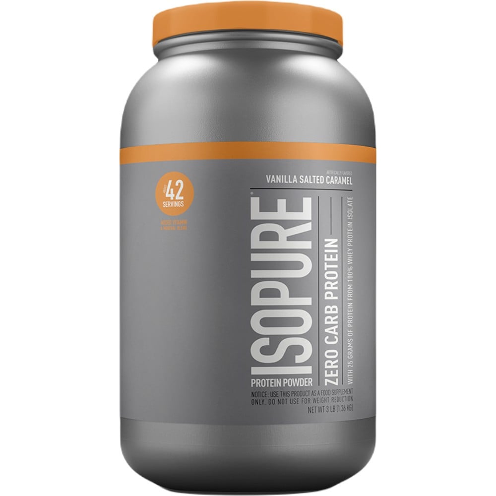 Nature's Best Isopure Zero Carb Protein - 3lbs Vanilla Salted Caramel