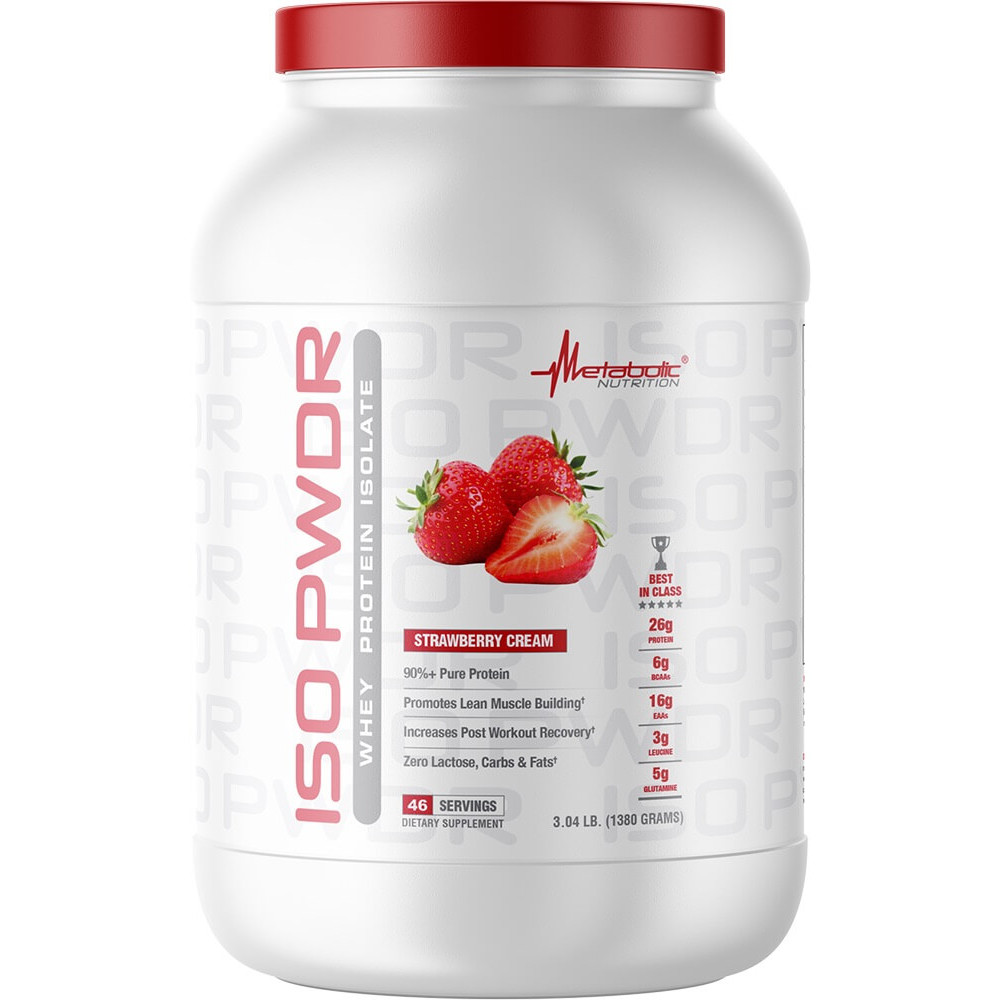 Metabolic Nutrition Iso PWDR - 3.04lbs Strawberry Cream