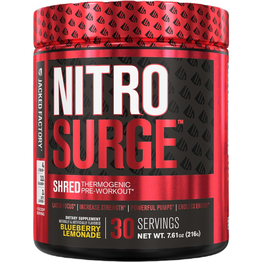 Jacked Factory Nitrosurge Shred - 30 Servings Blueberry Lemonade