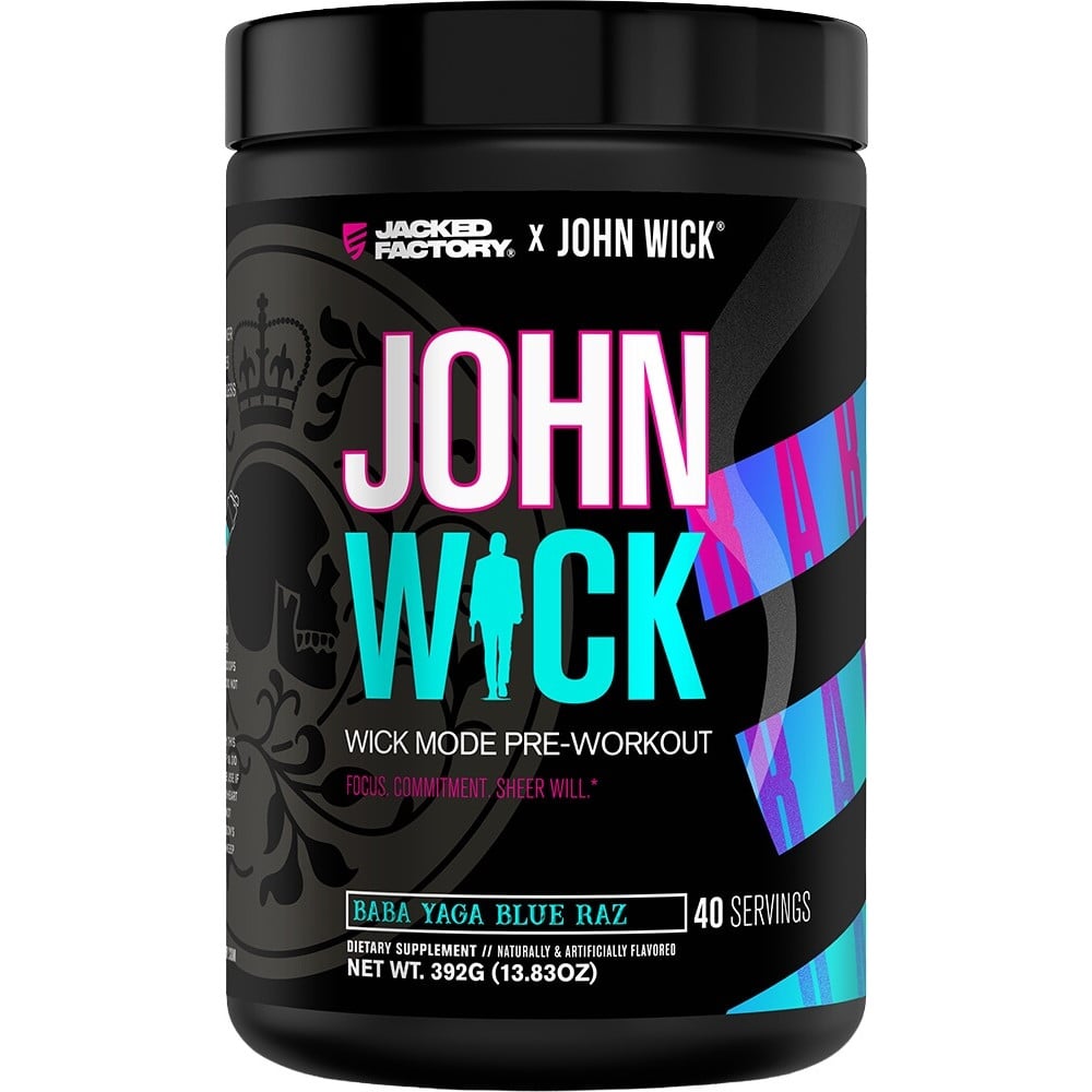 Jacked Factory Wick Mode Pre-Workout - 40 Servings Baba Yaga Blue Raz