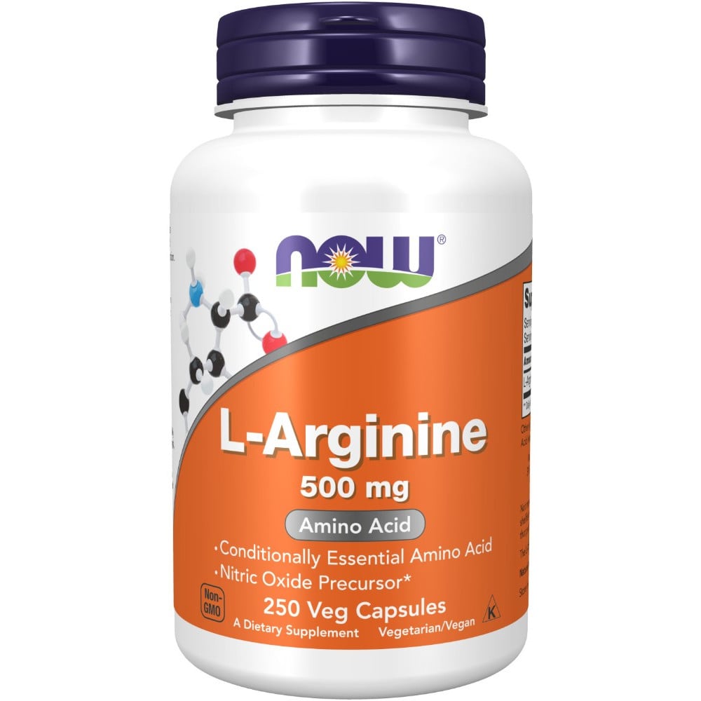 NOW Foods L-Arginine 500mg - 250 VCaps