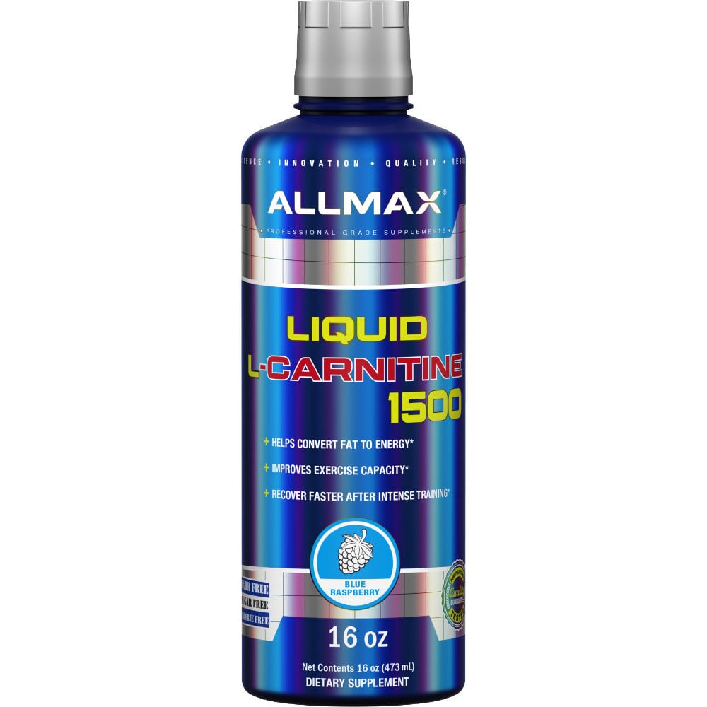 AllMAX Nutrition Liquid L-Carnitine 16 Fl. Oz. Blue Raspberry
