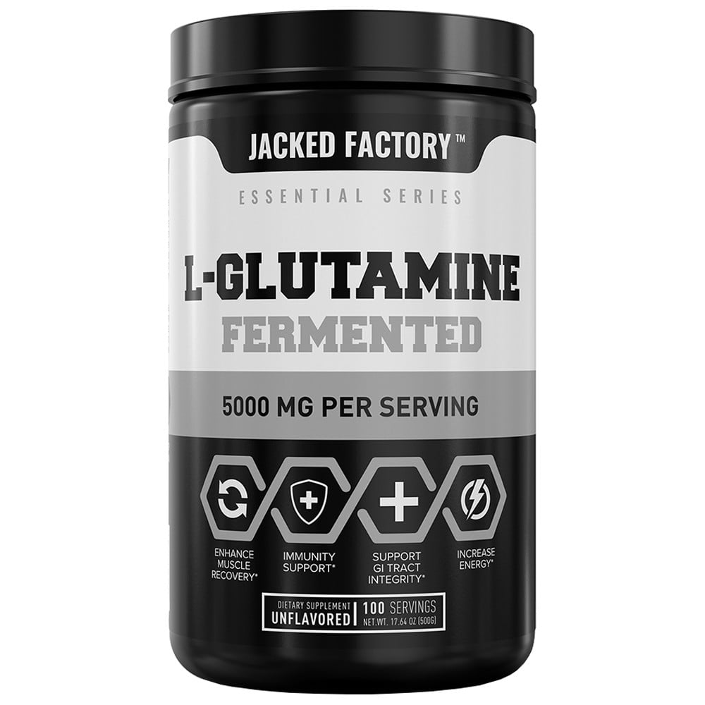 Jacked Factory L-Glutamine Fermented - 100 Servings Unflavored
