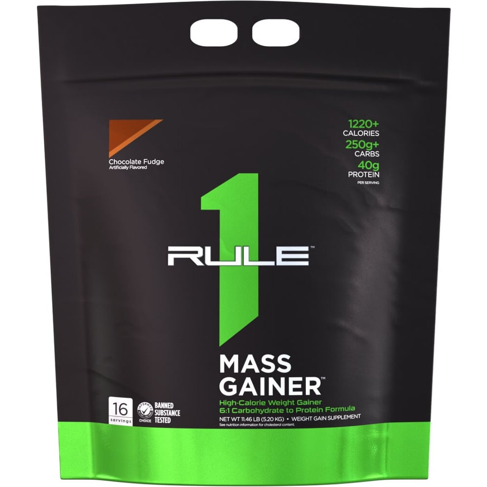 Rule 1 R1 Mass Gainer - 11lbs Chocolate Fudge