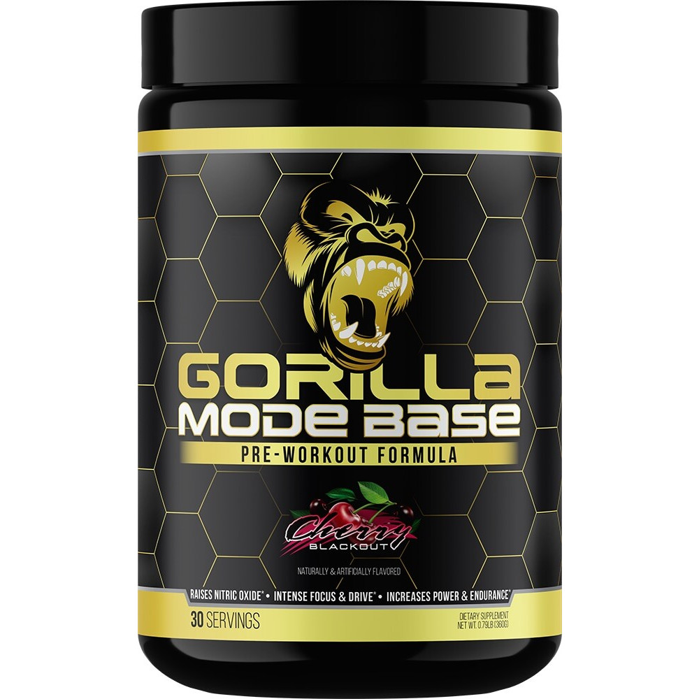 Gorilla Mind Gorilla Mode Base - 30 Servings Cherry Blackout