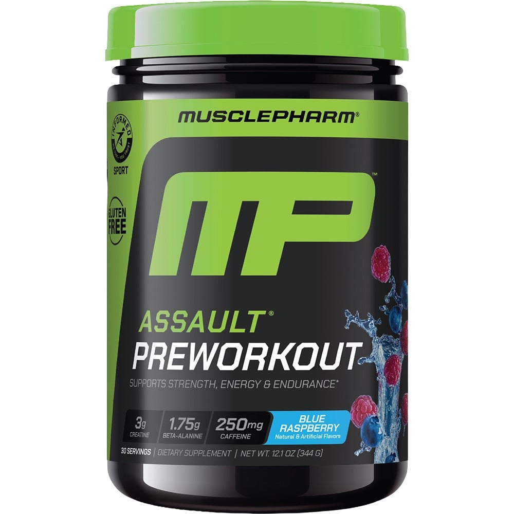 MusclePharm Assault - 30 Servings Blue Raspberry