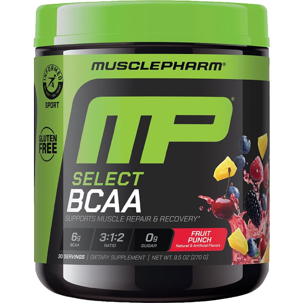 MusclePharm Select BCAA Powder - 30 Servings Fruit Punch