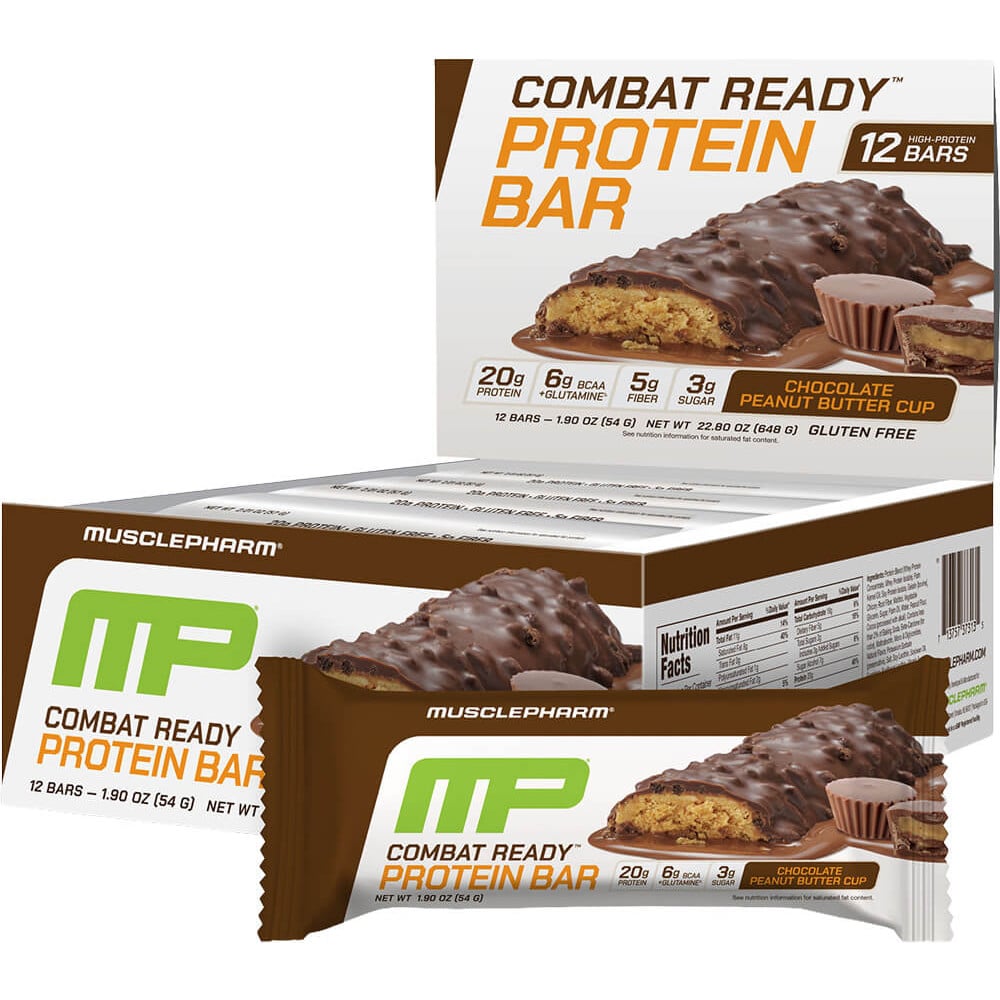 MusclePharm Combat Sport Bar - Box of 12 Chocolate Peanut Butter Cup