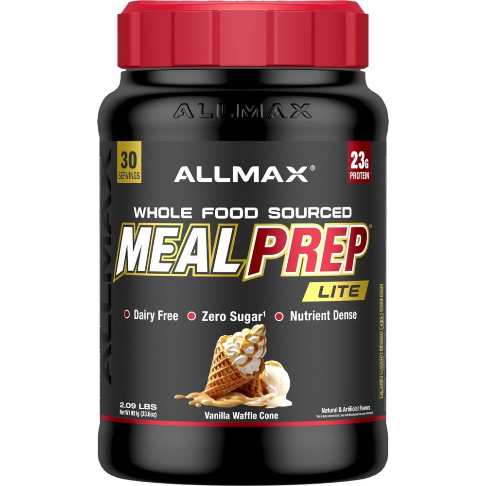 AllMax Nutrition Meal Prep Lite - 30 Servings Vanilla Waffle Cone