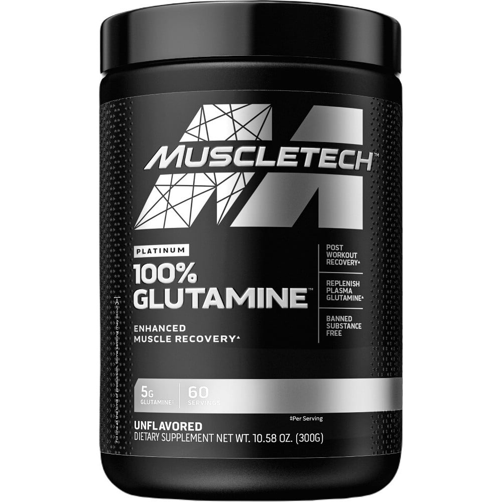 MuscleTech Platinum 100% Glutamine - 300g Unflavored