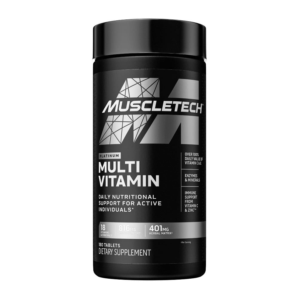 MuscleTech Platinum Multivitamin - 180 Tablets