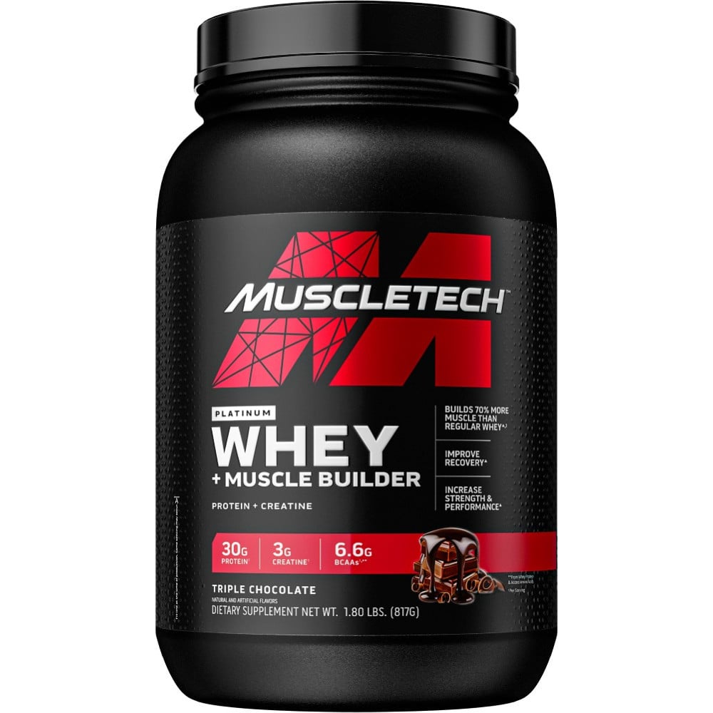 MuscleTech Whey + Muscle Builder - 1.8lbs Triple Chocolate