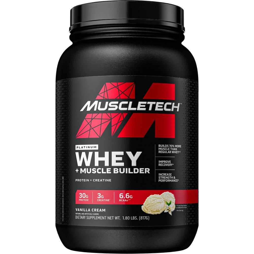 MuscleTech Whey + Muscle Builder - 1.8lbs Vanilla Cream