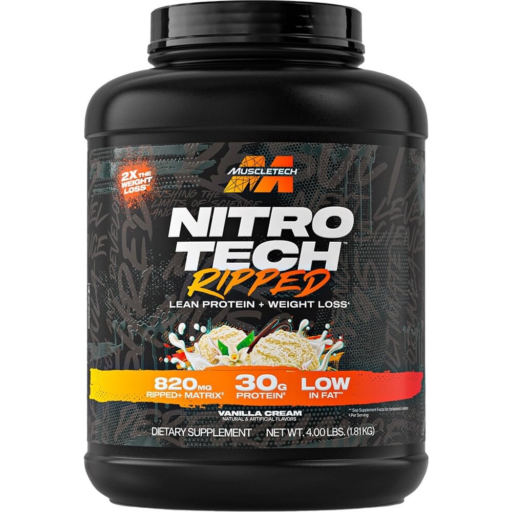 MuscleTech Nitro-Tech Ripped - 4lbs Vanilla Cream