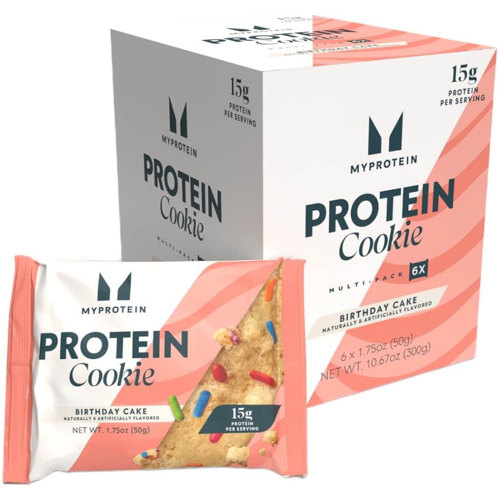 Myprotein Protein Cookies - Box of 6 Birthday Cake