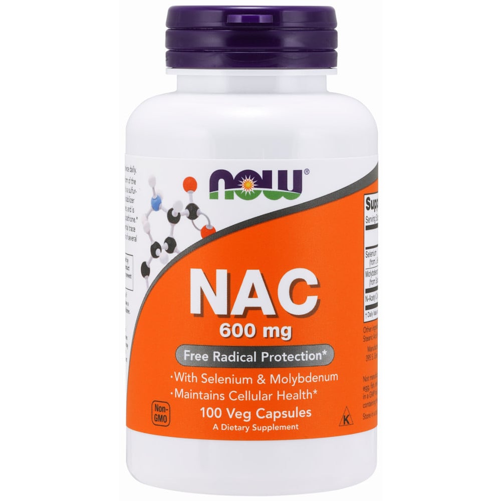 NOW Foods NAC-Acetyl Cysteine 600mg 100 VCaps