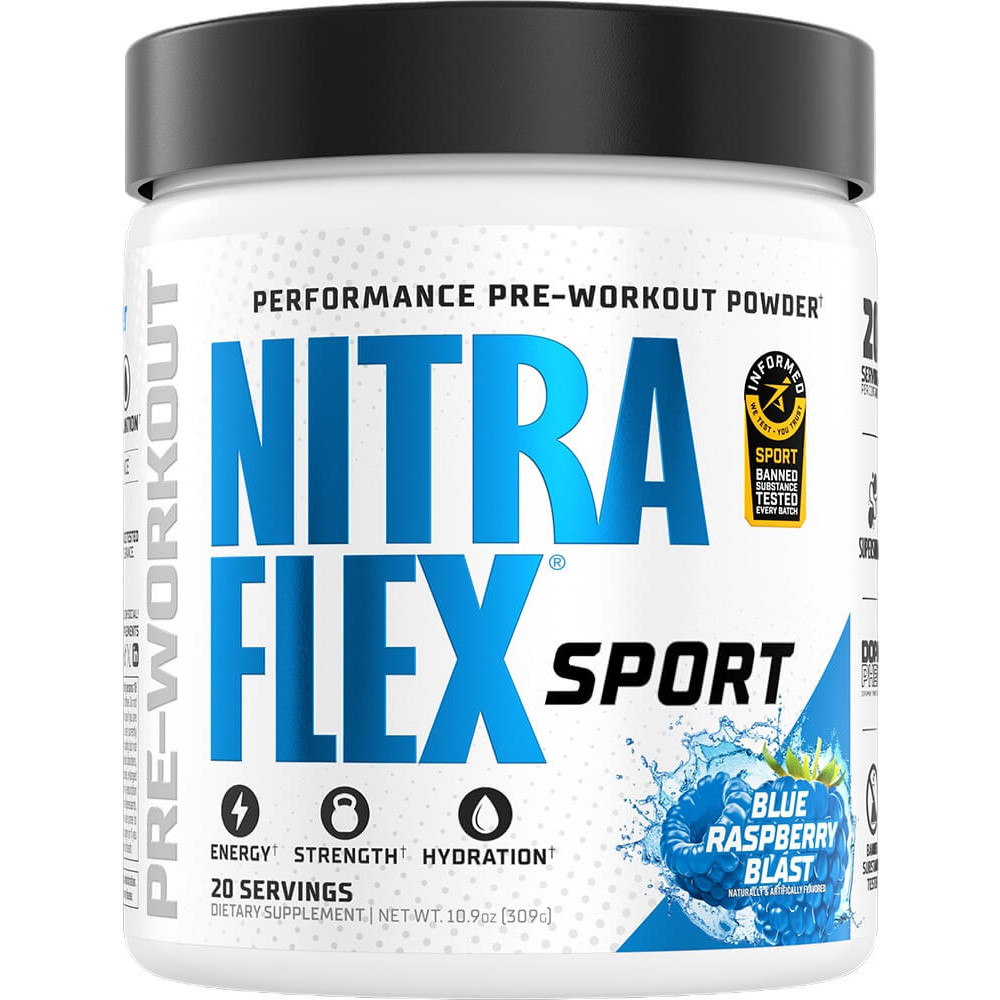 GAT Sport Nitraflex Sport - 20 Servings Blue Raspberry Blast