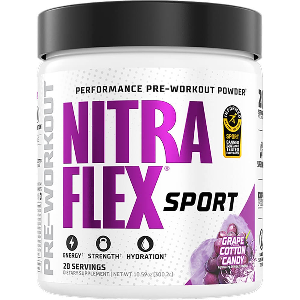 GAT Sport Nitraflex Sport - 20 Servings Grape Cotton Candy