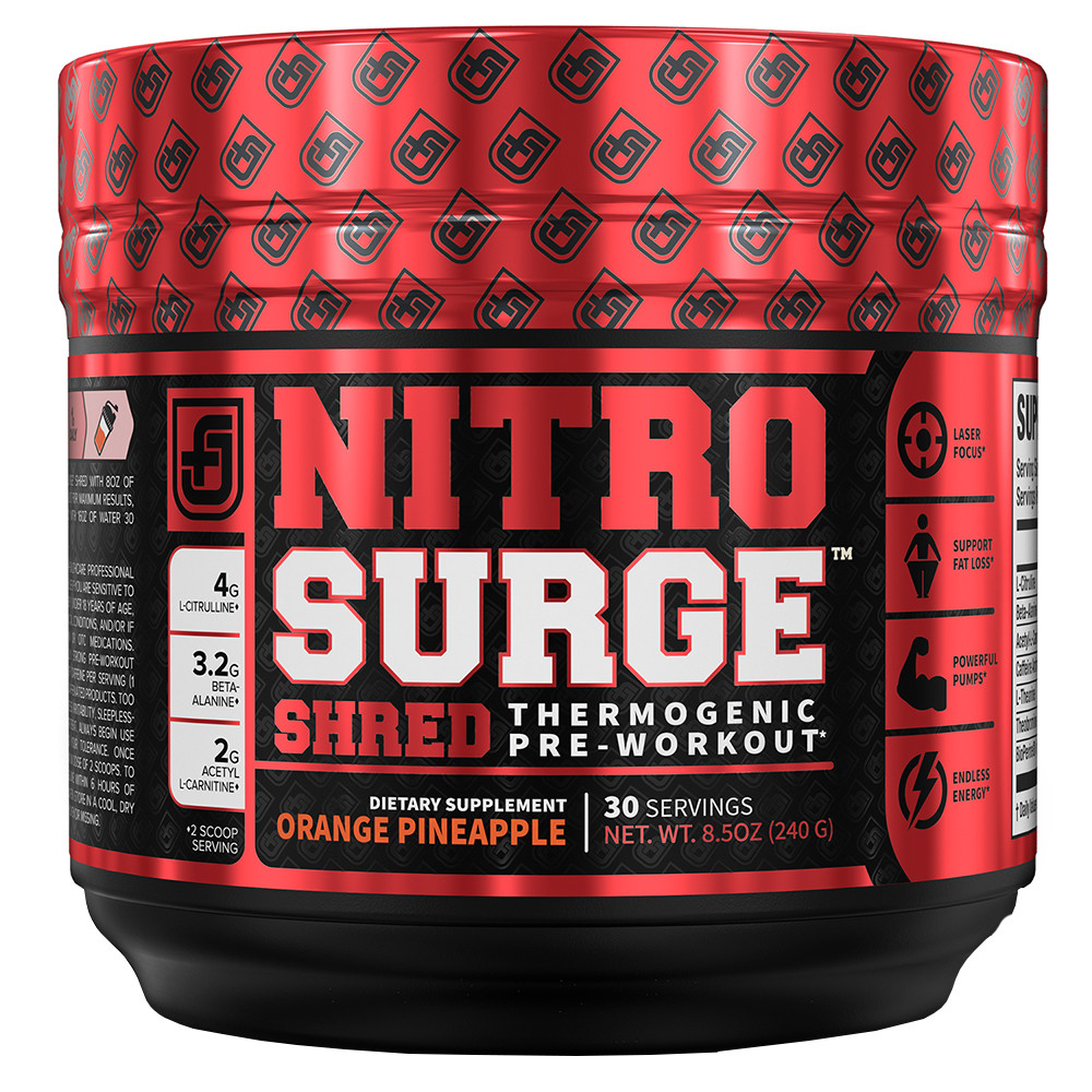 Jacked Factory Nitrosurge Shred - 30 Servings Orange Pineapple