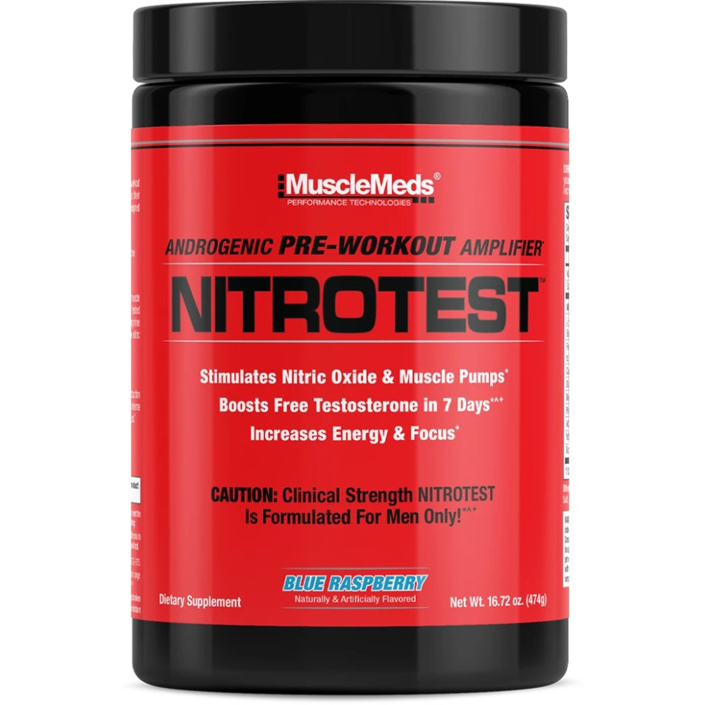 MuscleMeds NitroTest - 30 Servings Blue Raspberry