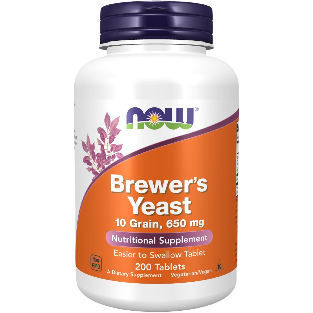 NOW Foods Brewer's Yeast 650mg - 200 Tablets