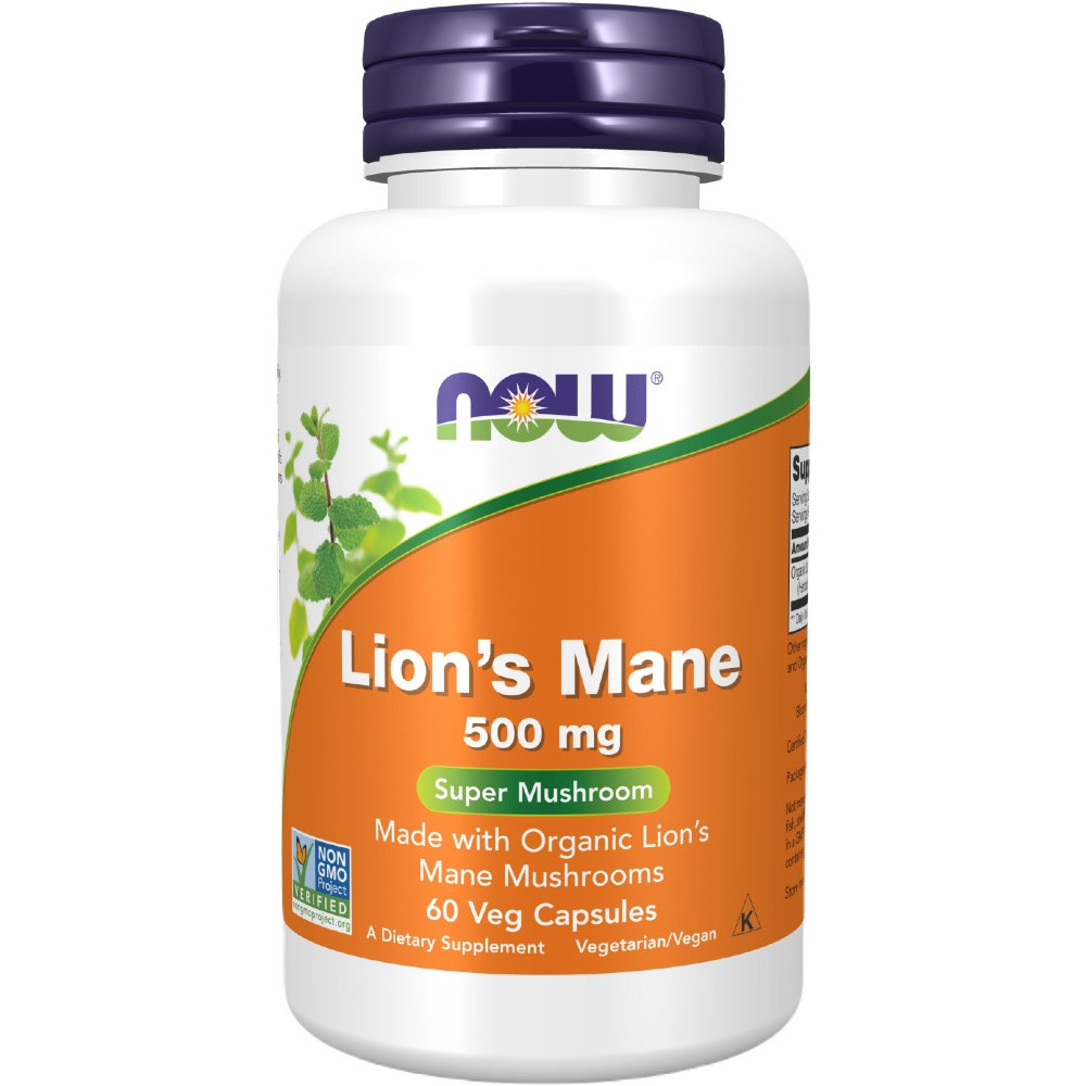 NOW Foods Lion's Mane 500mg - 60 VCaps