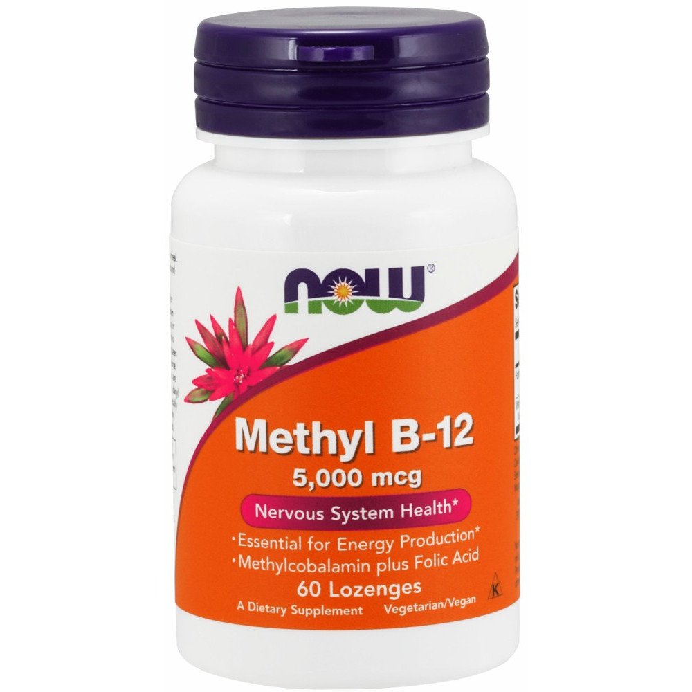 NOW Foods Methyl B-12 5,000mcg - 60 Lozenges