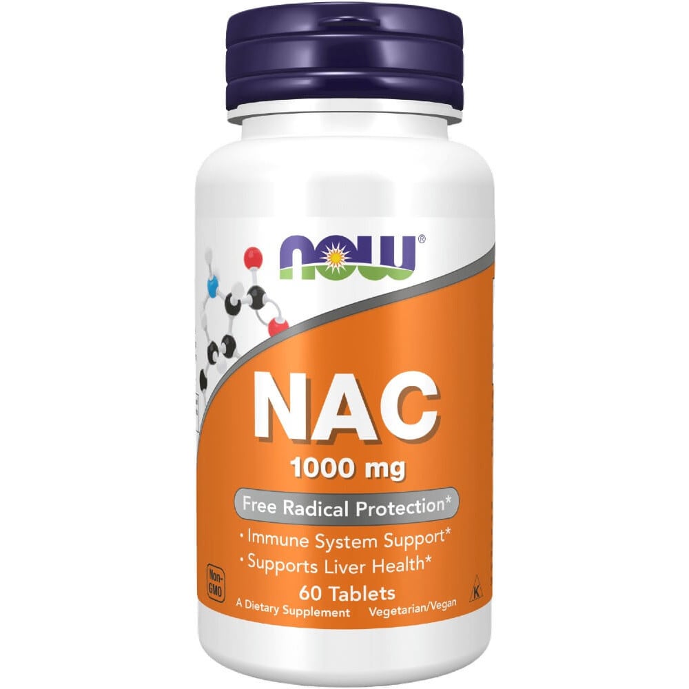 NOW Foods NAC (N-Acetyl-Cysteine) 1000mg - 60 Tabs