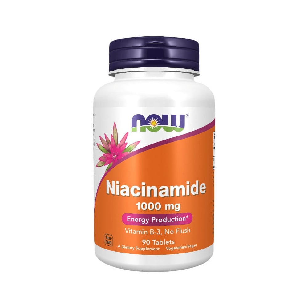 NOW Foods Niacinamide (Vitamin B-3) 1000mg - 90 Tablets