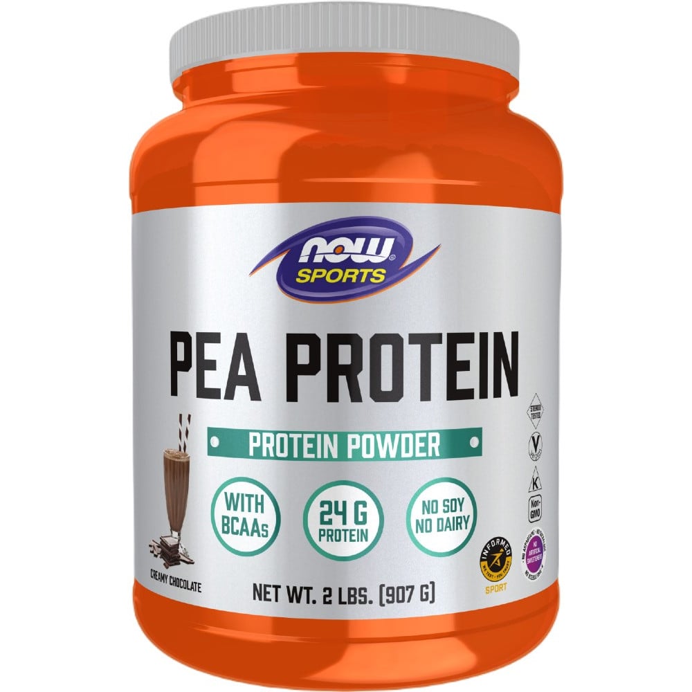 NOW Sports Pea Protein - 2lbs Creamy Chocolate