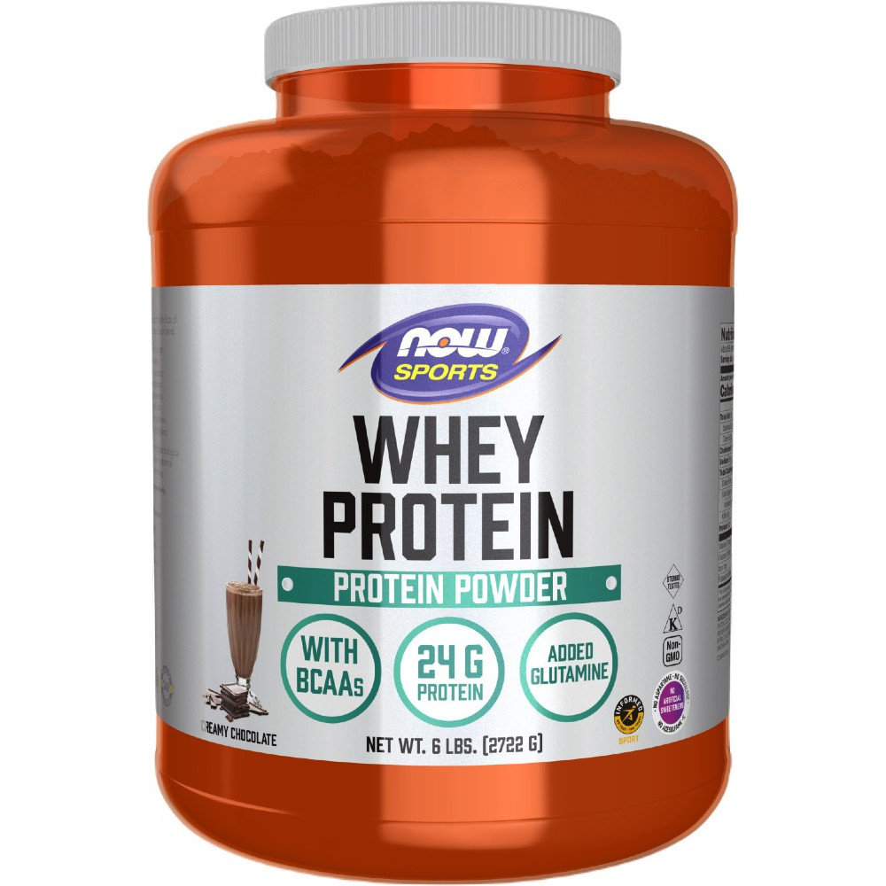 NOW Foods Whey Protein - 6lbs Creamy Chocolate