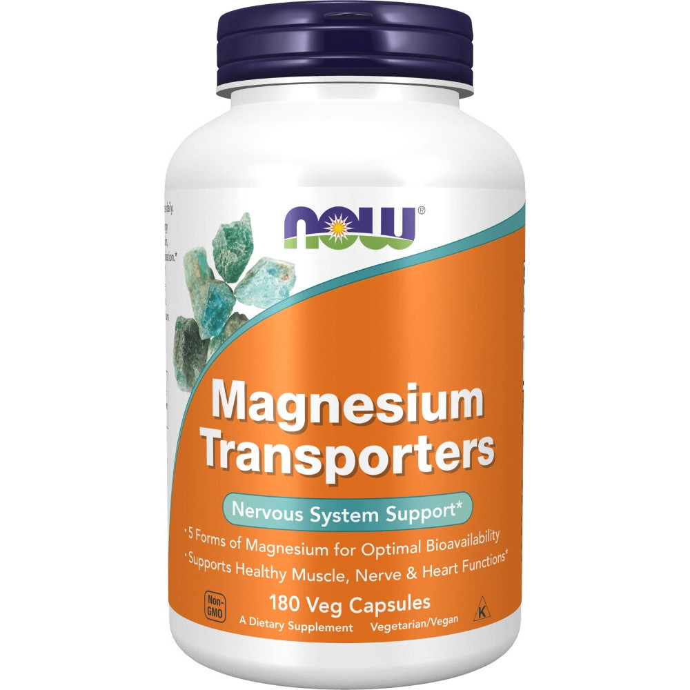 NOW Foods Magnesium Transporters - 180 VCaps