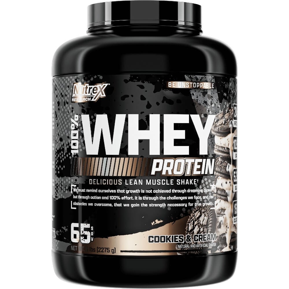Nutrex 100% Whey - 5lbs Cookies & Cream