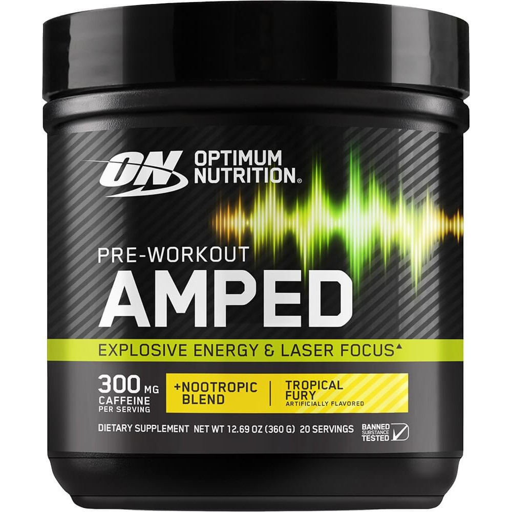Optimum Nutrition Pre-Workout Amped - 20 Servings Tropical Fury