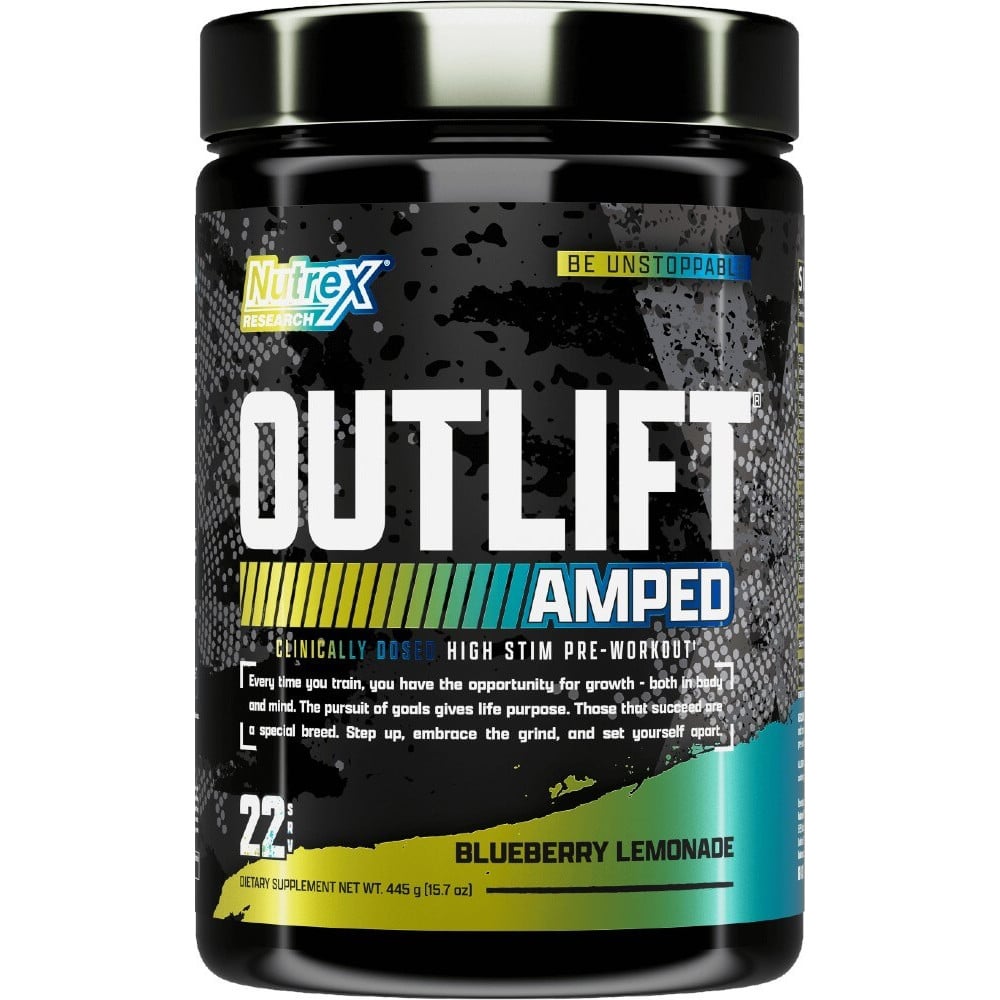 Nutrex Outlift Amped - 22 Servings Blueberry Lemonade