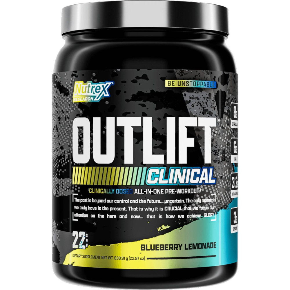 Nutrex Outlift Clinical - 22 Servings Blueberry Lemonade